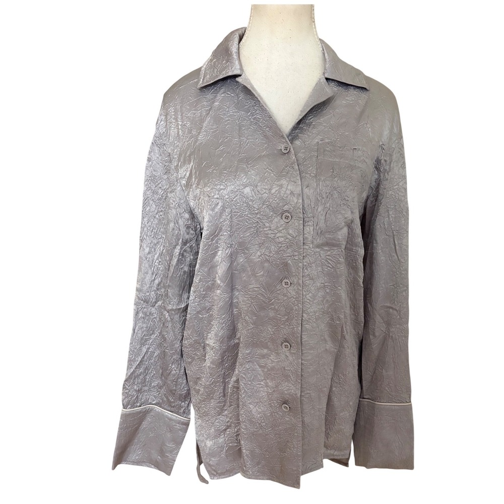 HELMUT LANG Crinkle‎ Button Down Shirt Size Small